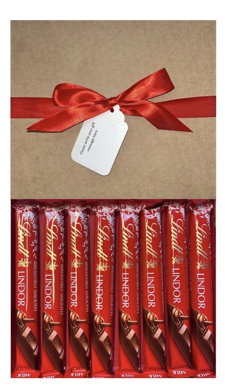 Personalised Chocolate Gift Lindt Lindor Bars Chocolate Hamper Box Present