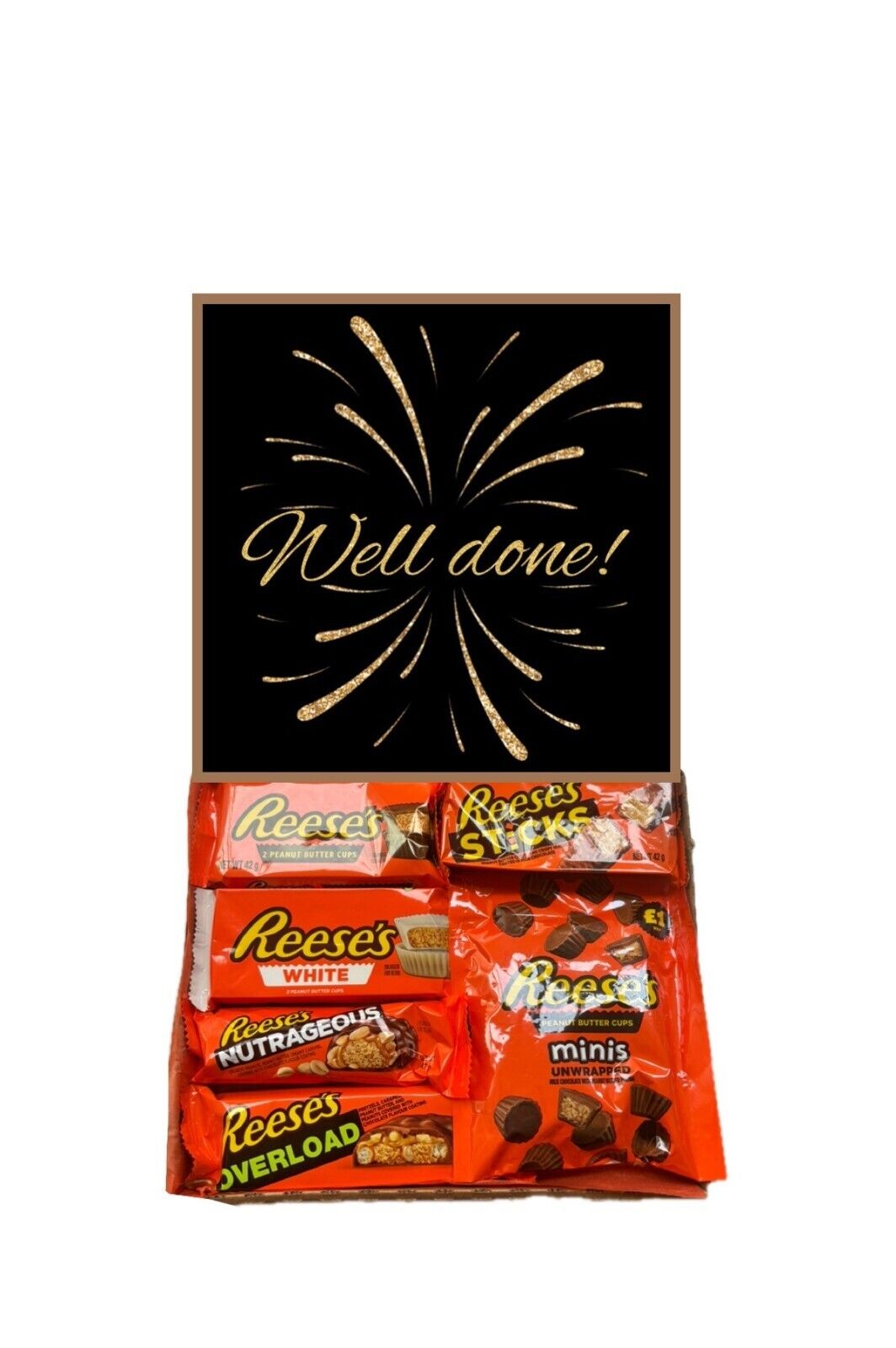 Well Done Gift Pick n Mix Retro Gummy Sweets Chocolate Hamper Present