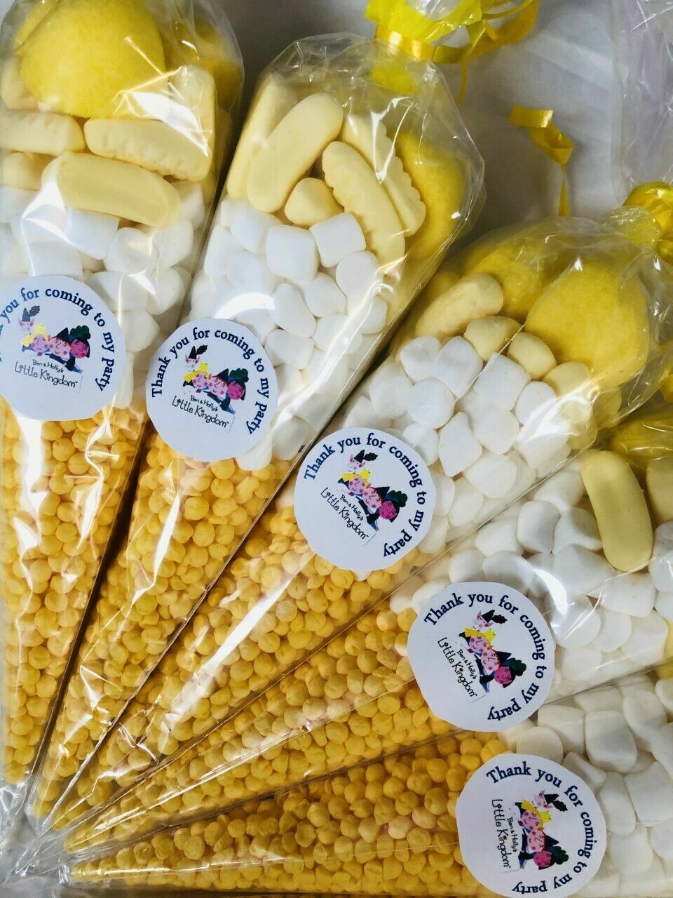 Made to order Ben & Holly Thank You For Coming My Party Filled Sweet Candy Cones Party Bag