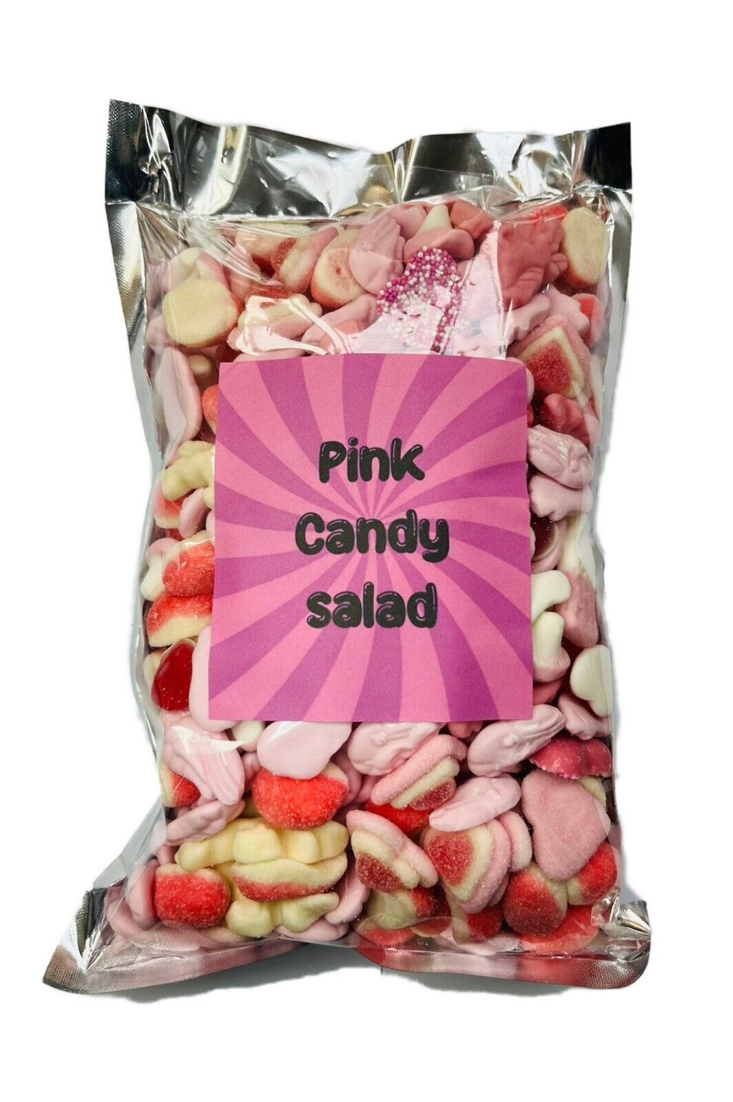 Candy Salad Ultimate 1kg Pick N Mix Gummy Jelly Fizzy Sweets Pink Blue Bright