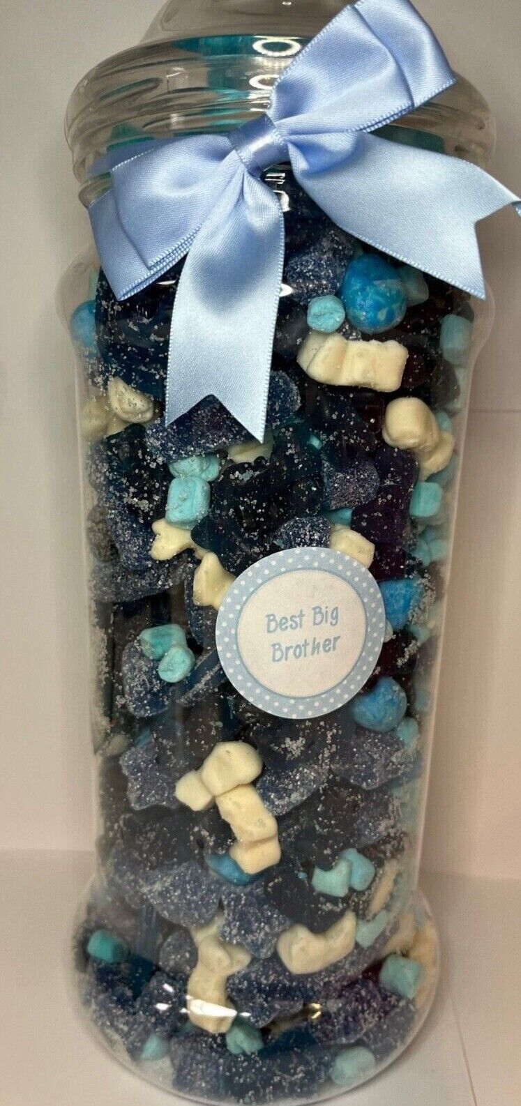 Best Big Brother Filled Pick N Mix Sweet Victorian Jar Gift Personalised Present