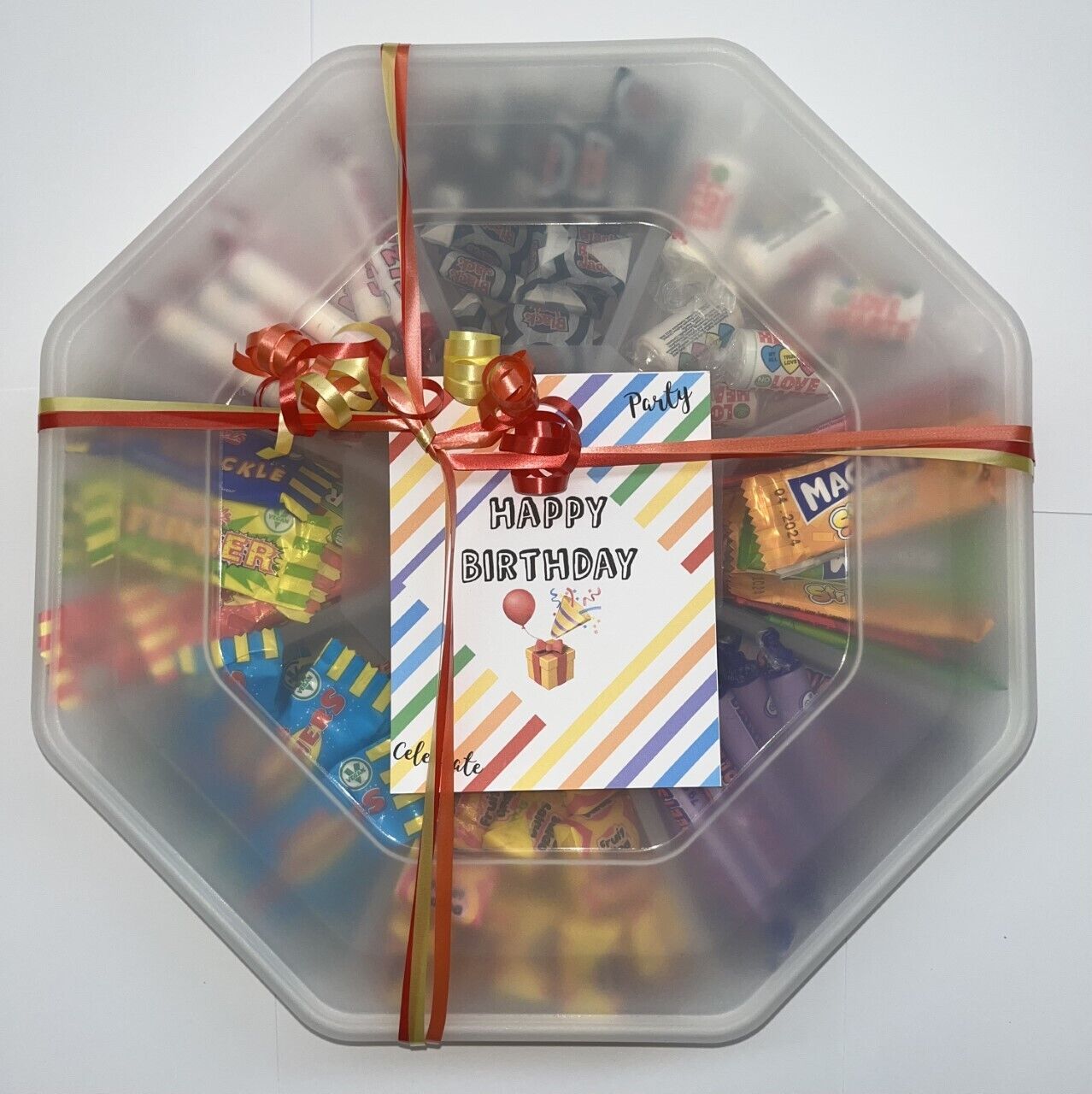 Retro Pick n Mix Sweets Candy Assortment Platter Gift Present Birthday Thank You