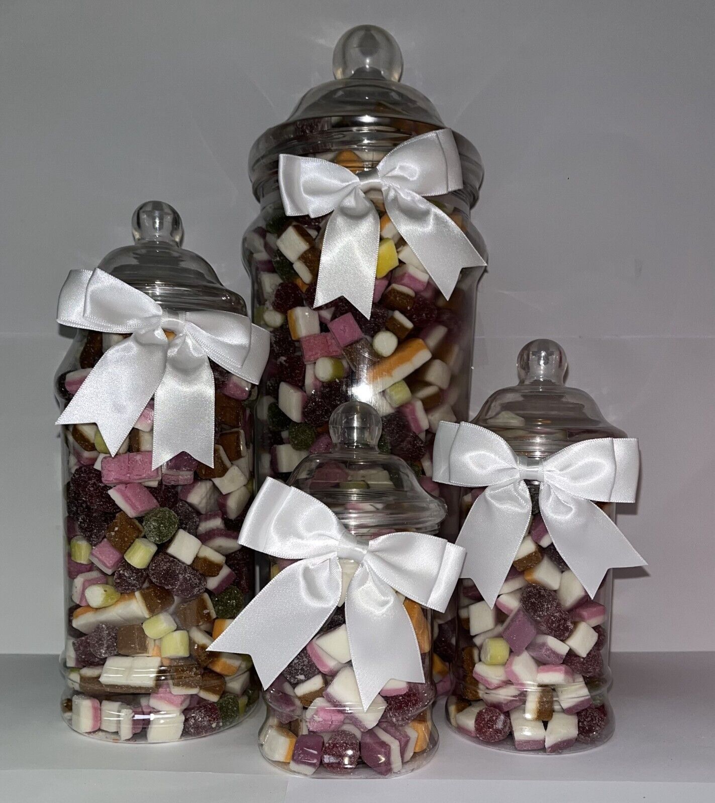 Traditional Dolly Mixture Sweet Candy Cart Buffet Victorian Jar Gift Present