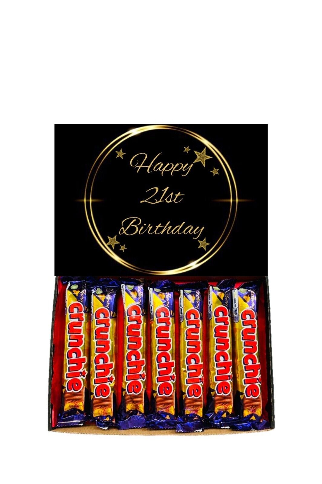 Happy 21st Birthday Gift Cadbury Chocolate Hamper Wispa Boost Freddo Flake Twirl