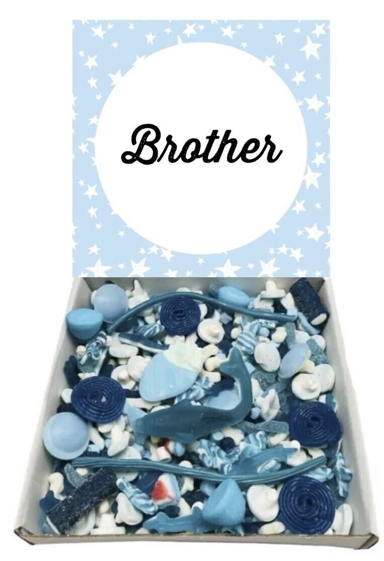 Brother Birthday Gift Pick n Mix Retro Gummy Sweets Chocolate Hamper Present