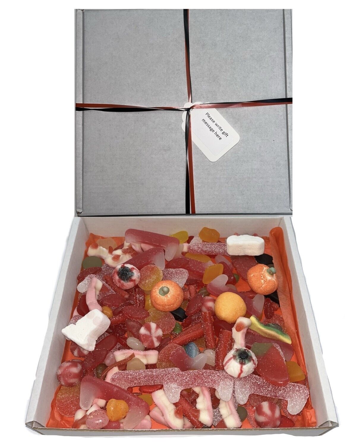 Happy Halloween Gift Pick n Mix Retro Gummy Sweets Hamper Present Trick or Treat