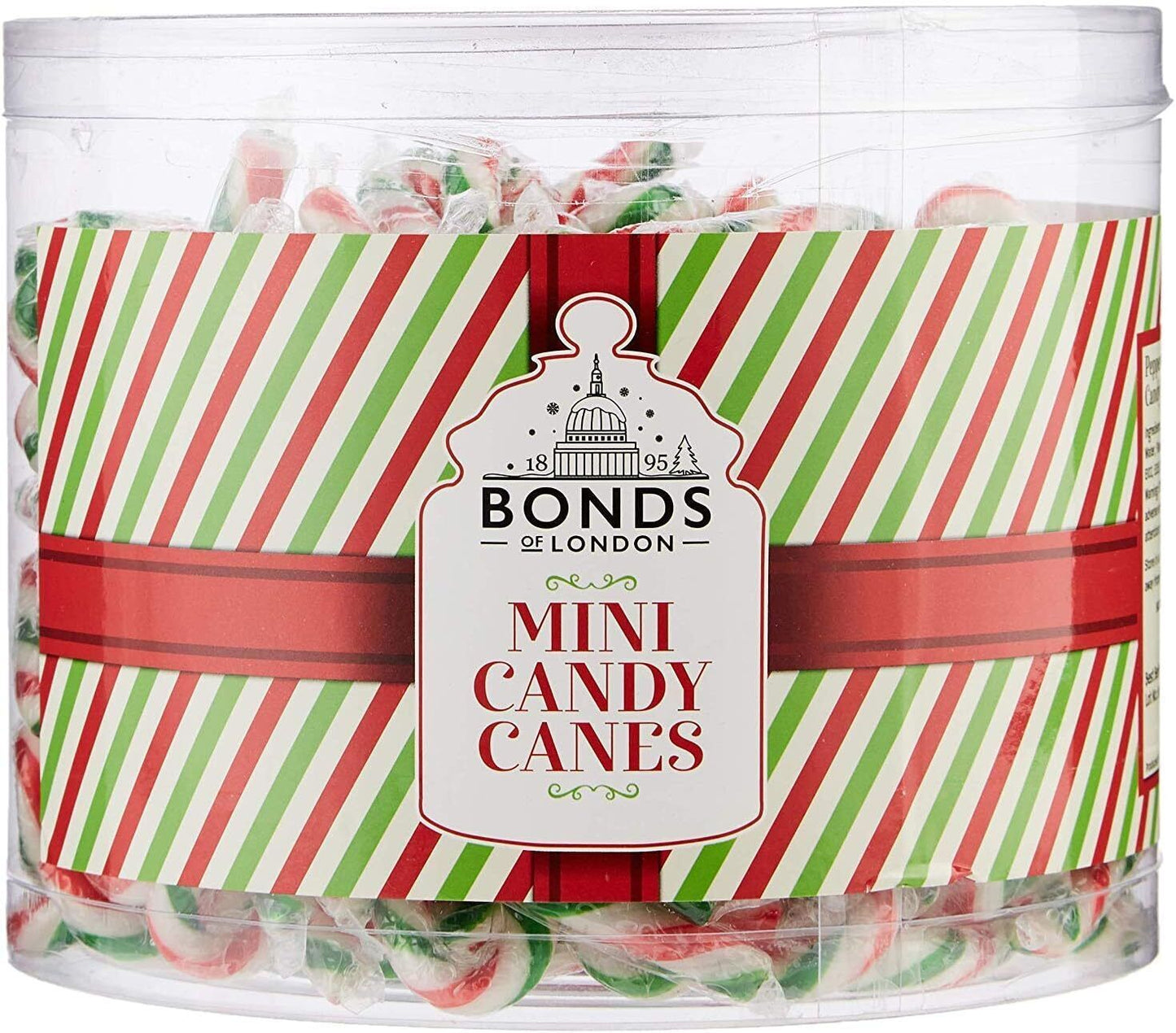 Bonds of London Christmas Eve Mini Peppermint Candy Cane Stocking Filler