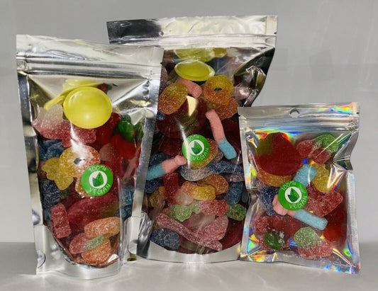 Vegan Pick N Mix Gummy Sweets Pouch Gift Hamper Present Favour Eid Birthday Xmas