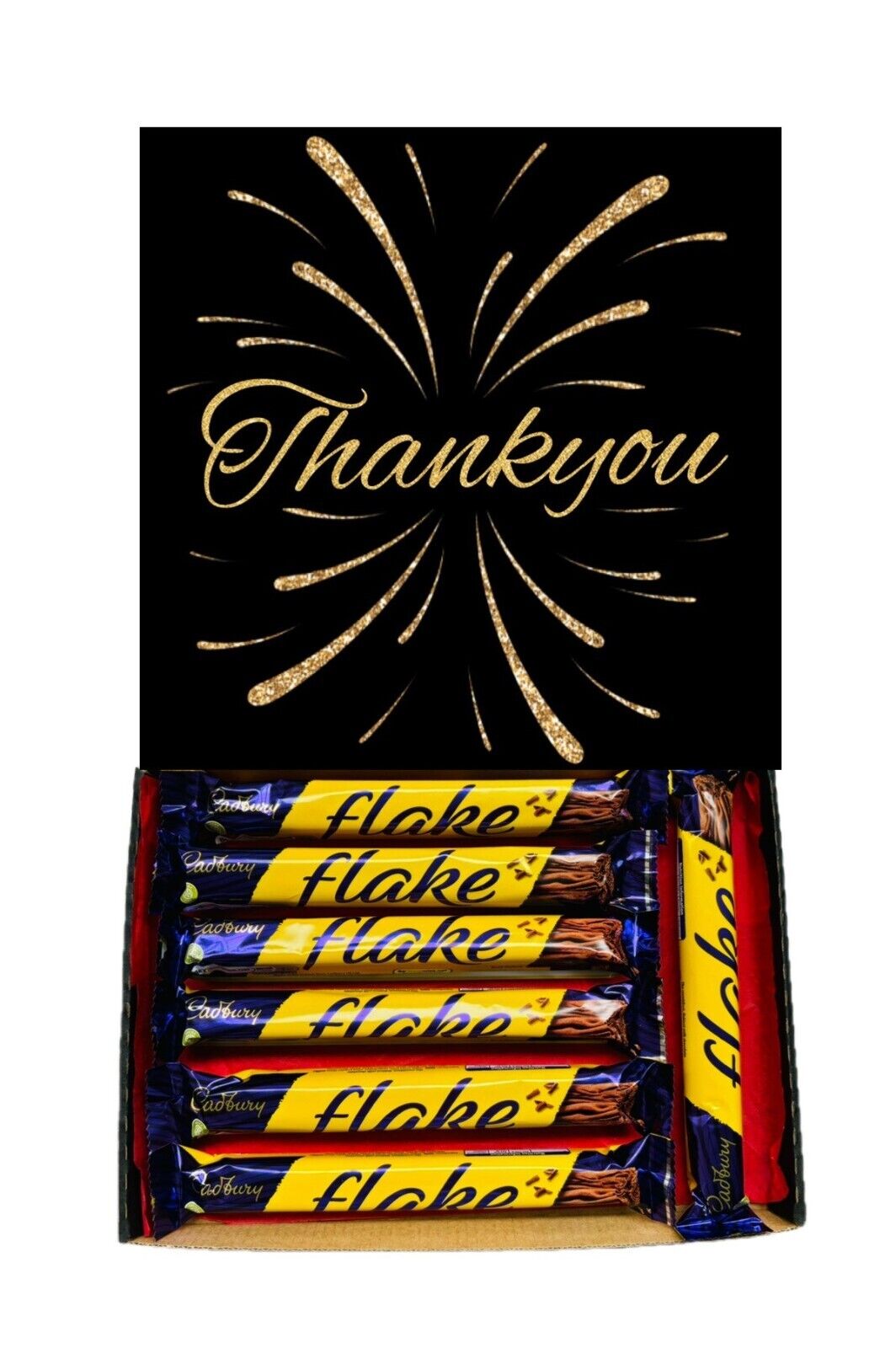 Thank You Gift Cadbury Chocolate Hamper Wispa Boost Freddo Flake Twirl