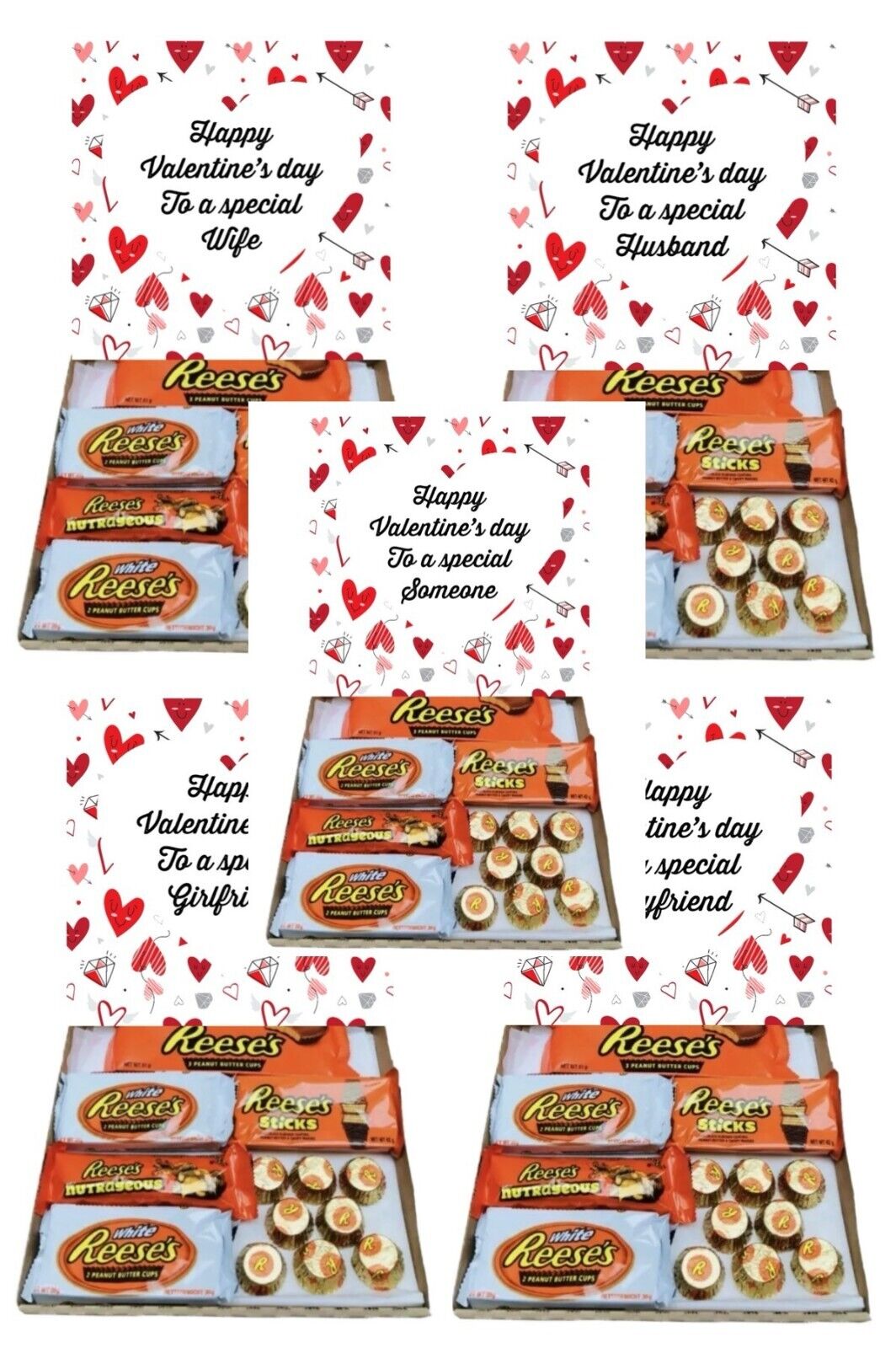 Happy Valentines Day Reese Chocolate Hamper Gift Present Special Husband Wife