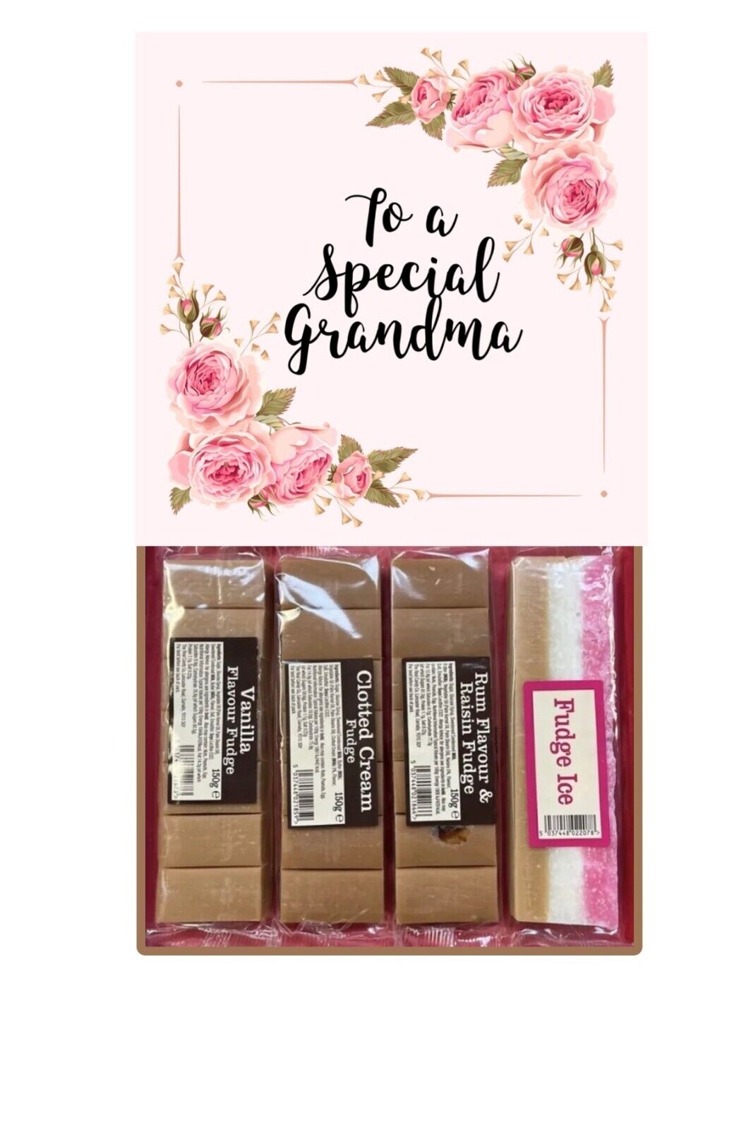 Special Grandma Pink Flowers Gift Pick n Mix Sweets Chocolate Hamper Present