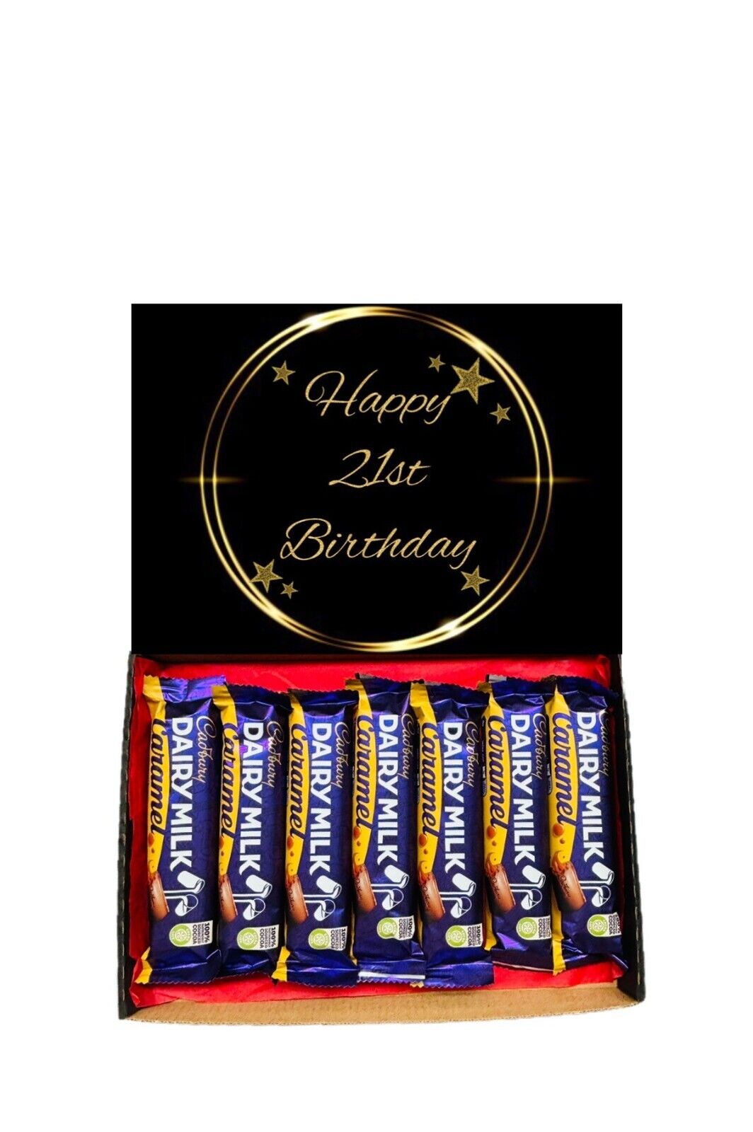 Happy 21st Birthday Gift Cadbury Chocolate Hamper Wispa Boost Freddo Flake Twirl