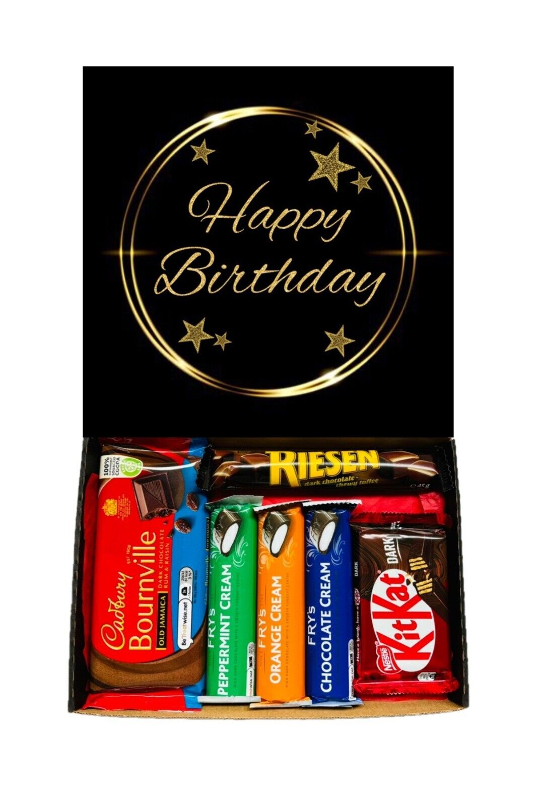 Happy Birthday Gift Pick n Mix Sweets Toffee Dark White Chocolate Hamper