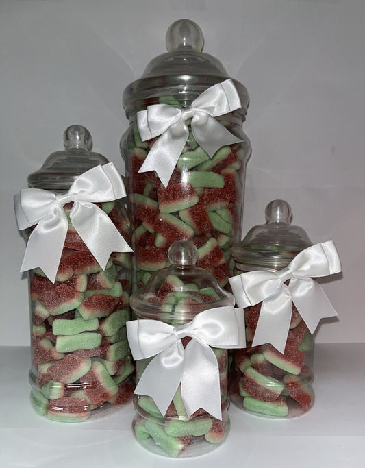 Watemelon Slices Fizzy Sweet Candy Cart Buffet Victorian Jar Gift Present