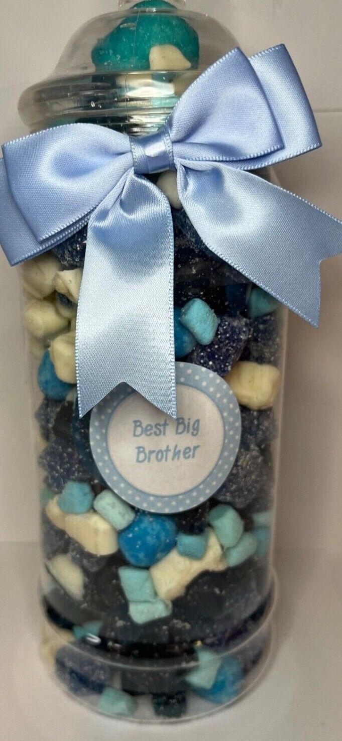 Best Big Brother Filled Pick N Mix Sweet Victorian Jar Gift Personalised Present