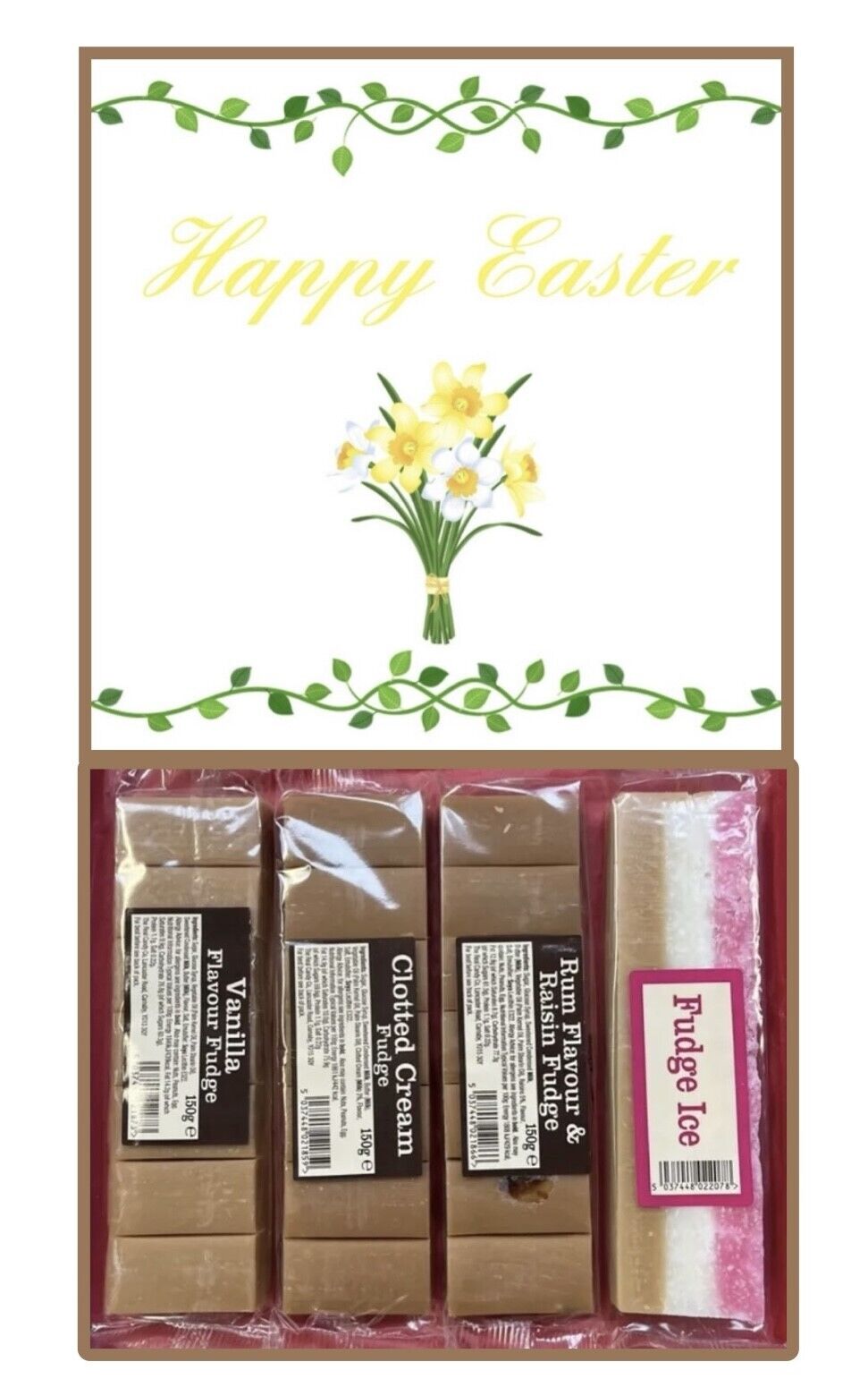 Happy Easter Chocolates Gifts Present Retro Sweet Box Hamper Fudge