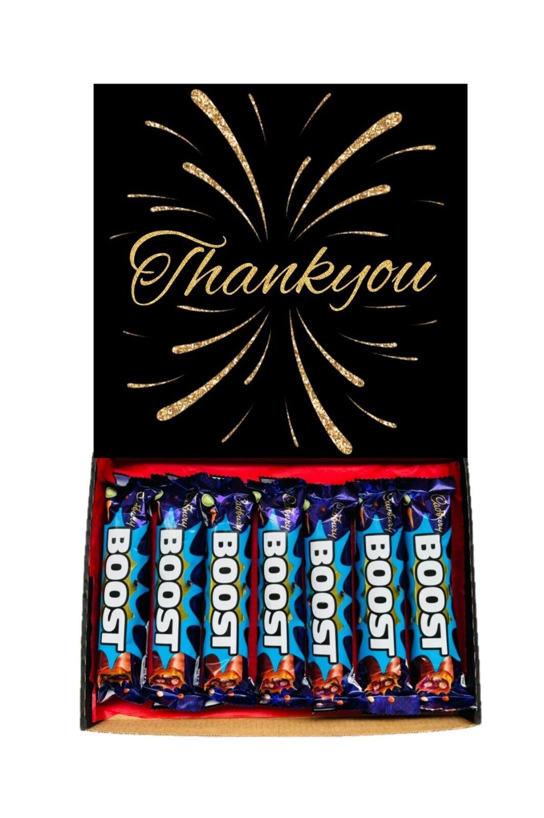 Thank You Gift Cadbury Chocolate Hamper Wispa Boost Freddo Flake Twirl