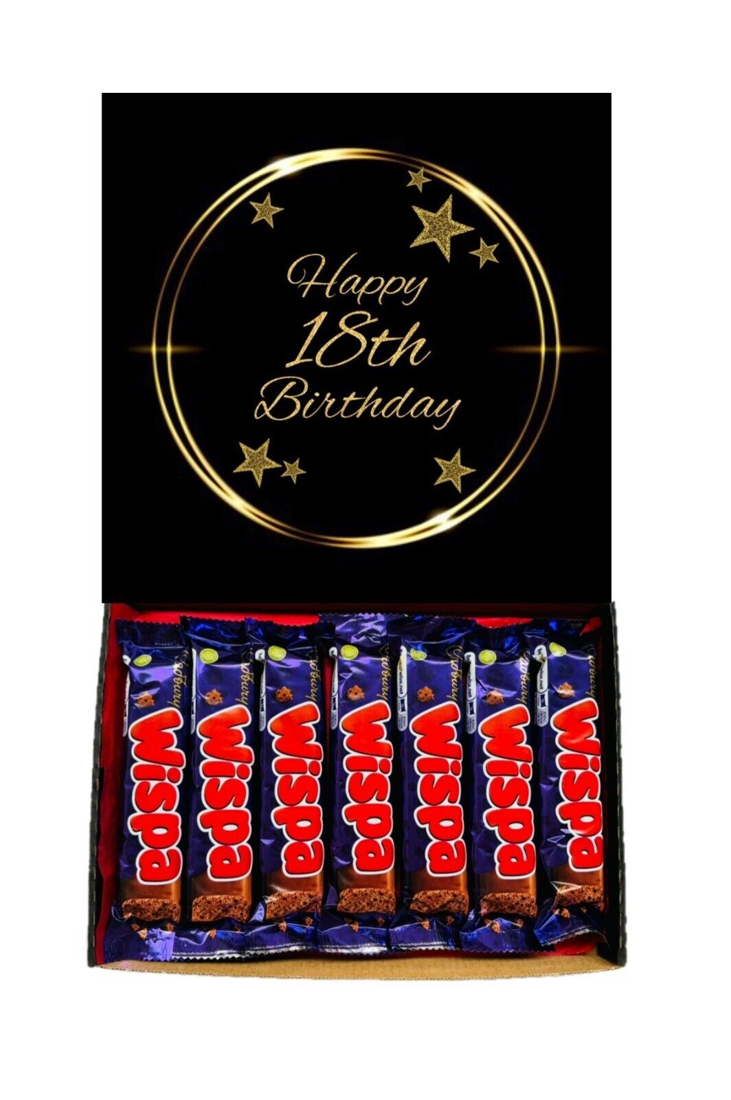 Happy 18th Birthday Gift Cadbury Chocolate Hamper Wispa Boost Freddo Flake Twirl