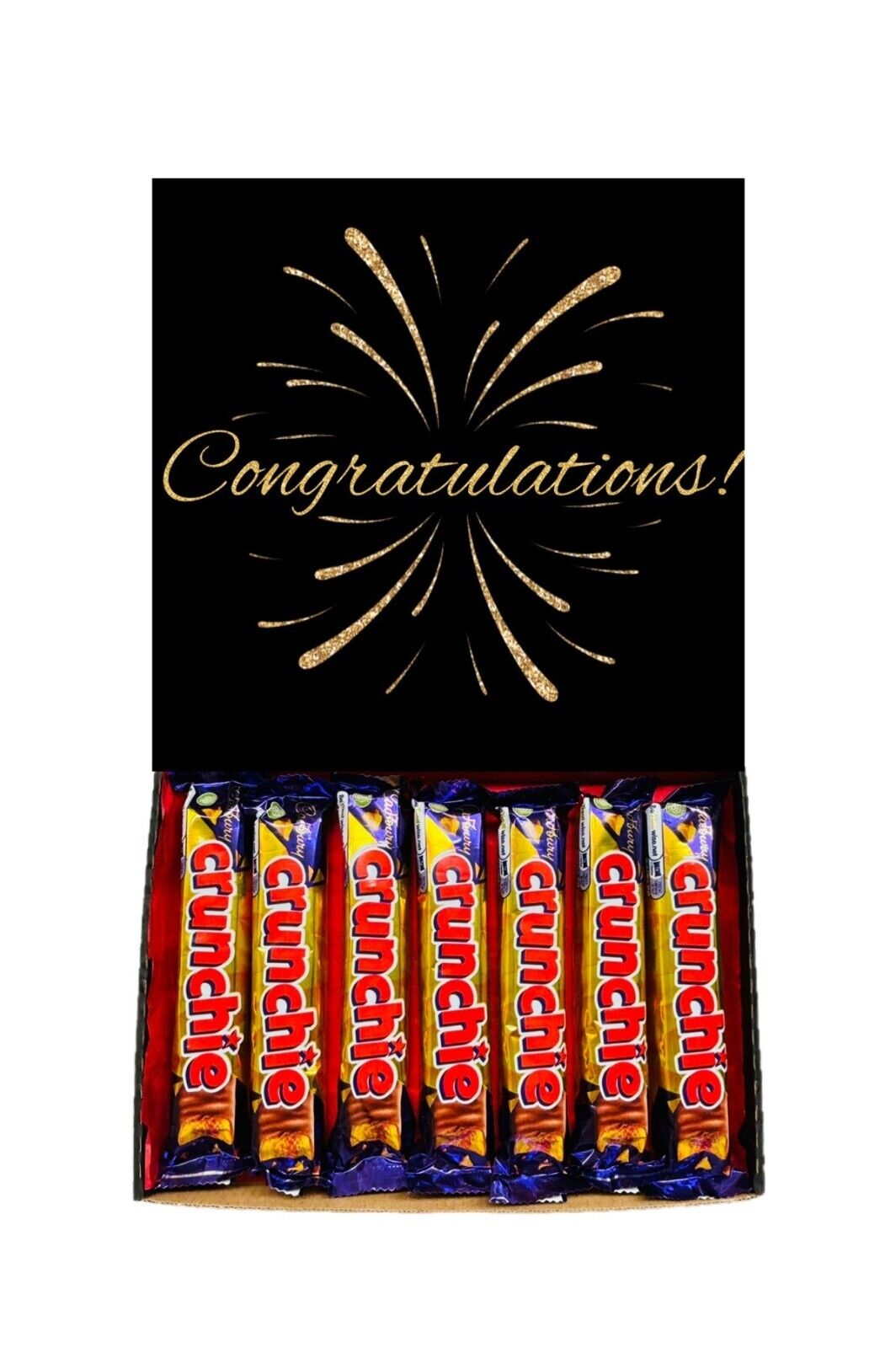 Congratulations Gift Cadbury Chocolate Hamper Wispa Boost Freddo Flake Twirl