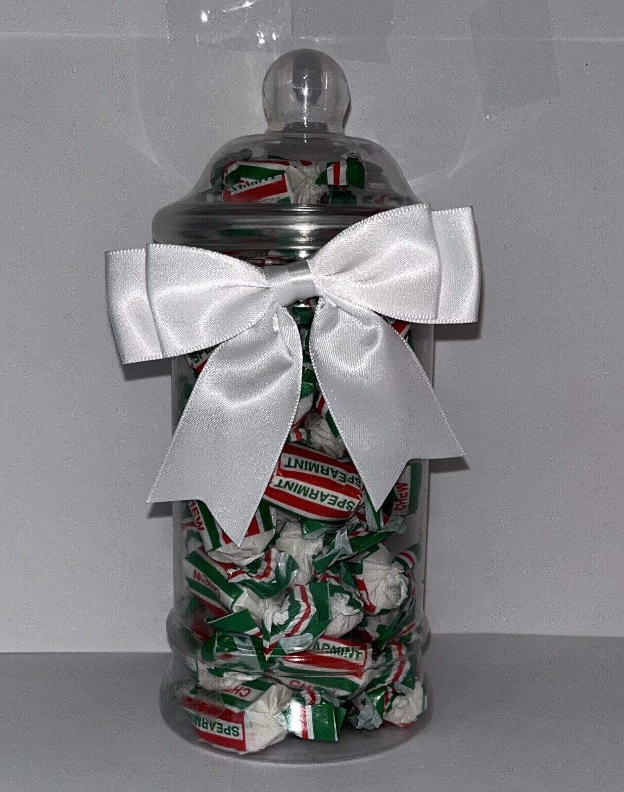 Traditional Spearmint Chews Sweet Candy Cart Buffet Victorian Jar Gift Present