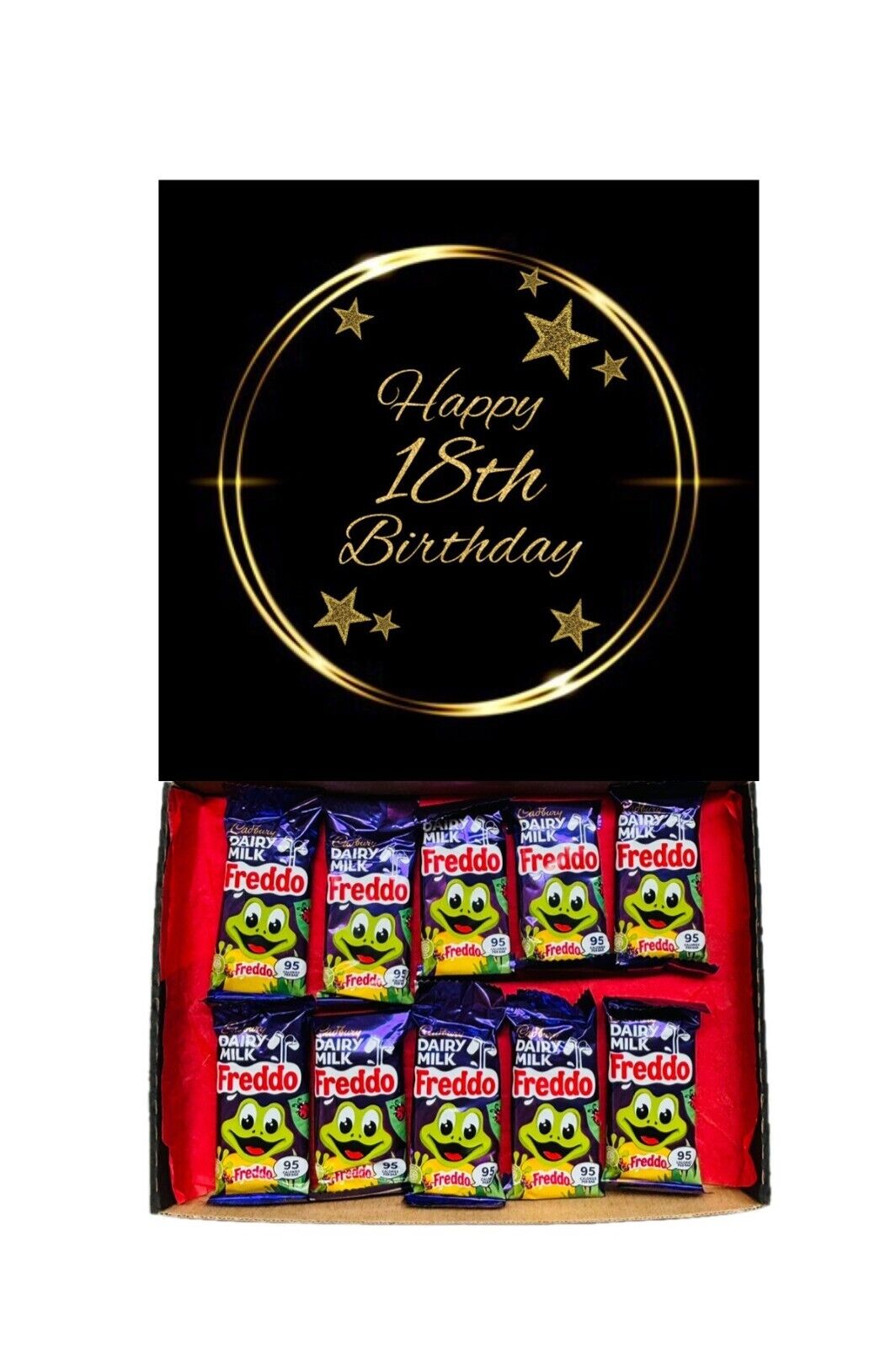 Happy 18th Birthday Gift Cadbury Chocolate Hamper Wispa Boost Freddo Flake Twirl