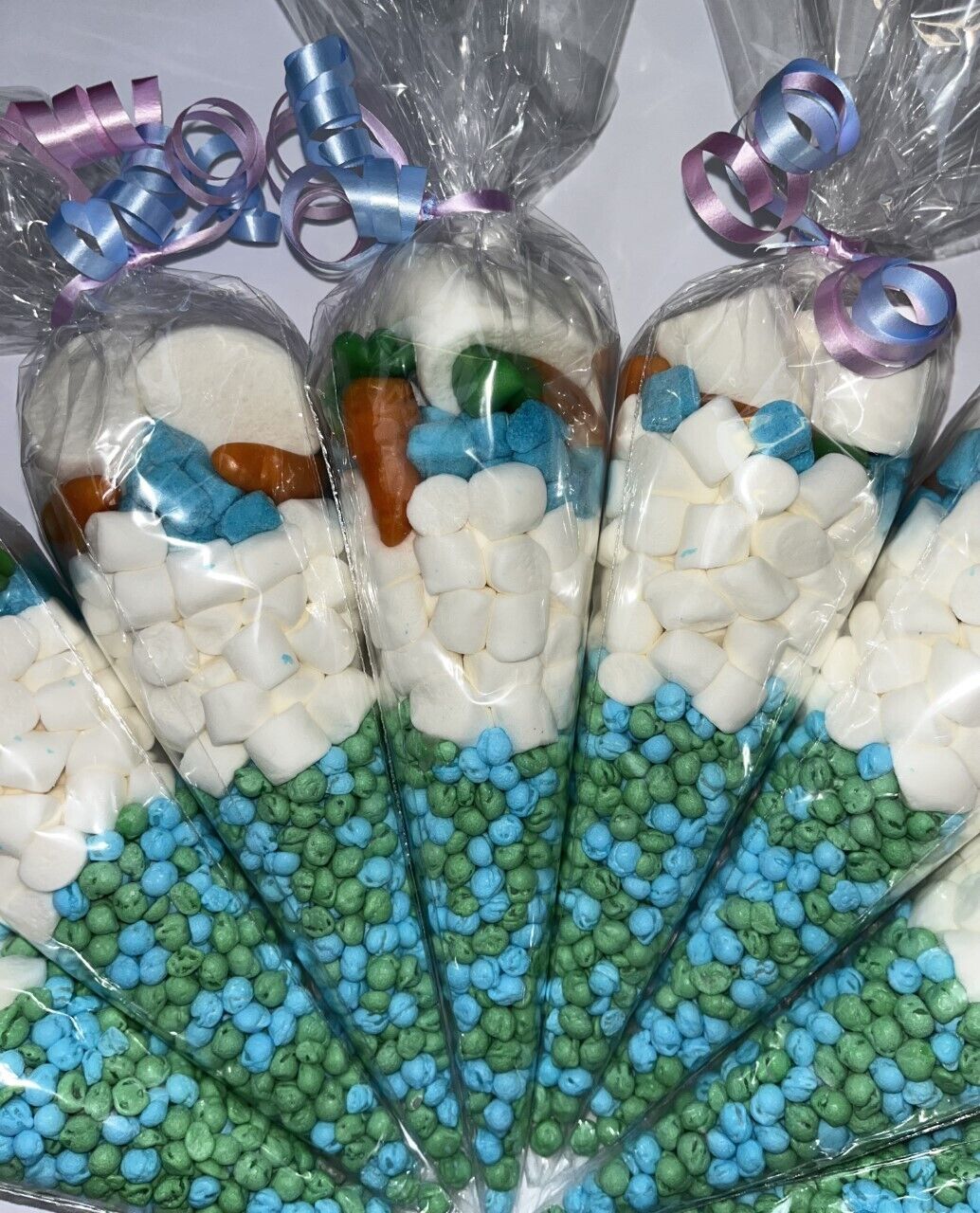 Filled Birthday Party Kids Green Sweet Cones Party Bags Candy Chocolate Girl Boy