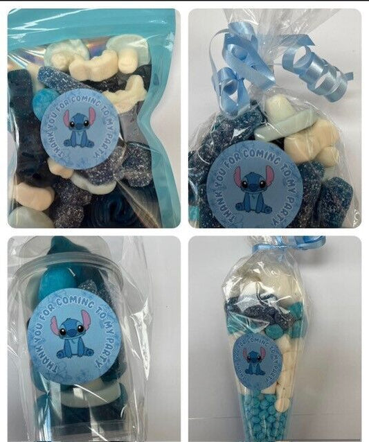 Lilo & Stitch Inspired Themed Birthday Sweet Candy Cones Sweets Party Bags Filled Push Pop