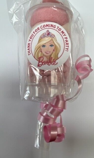 Barbie Inspired Themed Birthday Sweet Candy Cones Party Bags Filled Push Pop Pink Pick n Mix