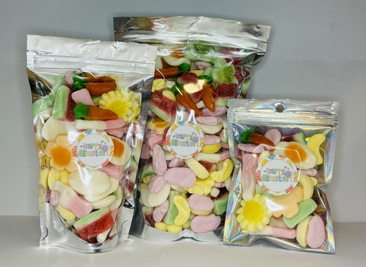 Happy Easter Filled Gummy Jelly Pick N Mix Sweet Treat Pouch