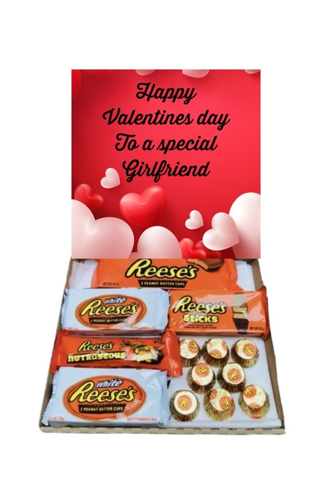 Happy Valentines Day Reese Chocolate Hamper Gift Present Fiance Husband Wife