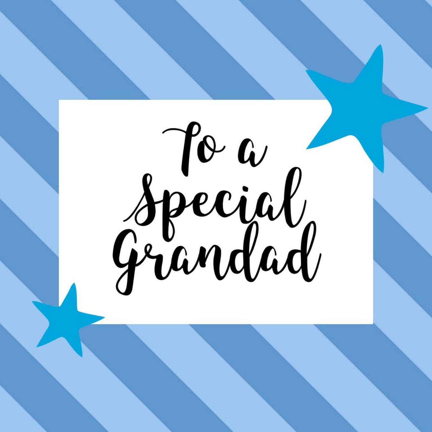 Special Grandad Blue Stars Gift Pick n Mix Sweets Chocolate Hamper Present