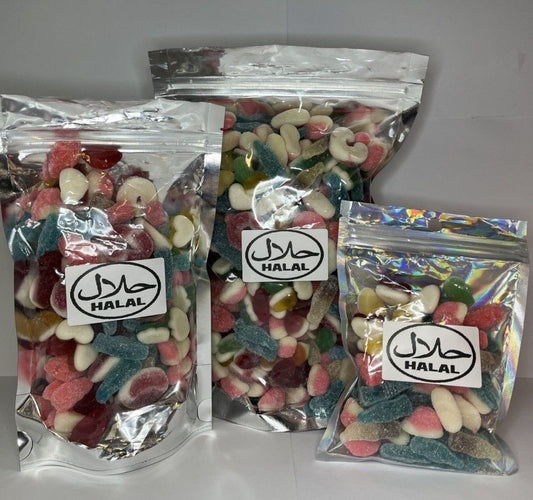 Halal Pick N Mix Gummy Sweets Pouch Gift Hamper Present Favour Eid Birthday Xmas