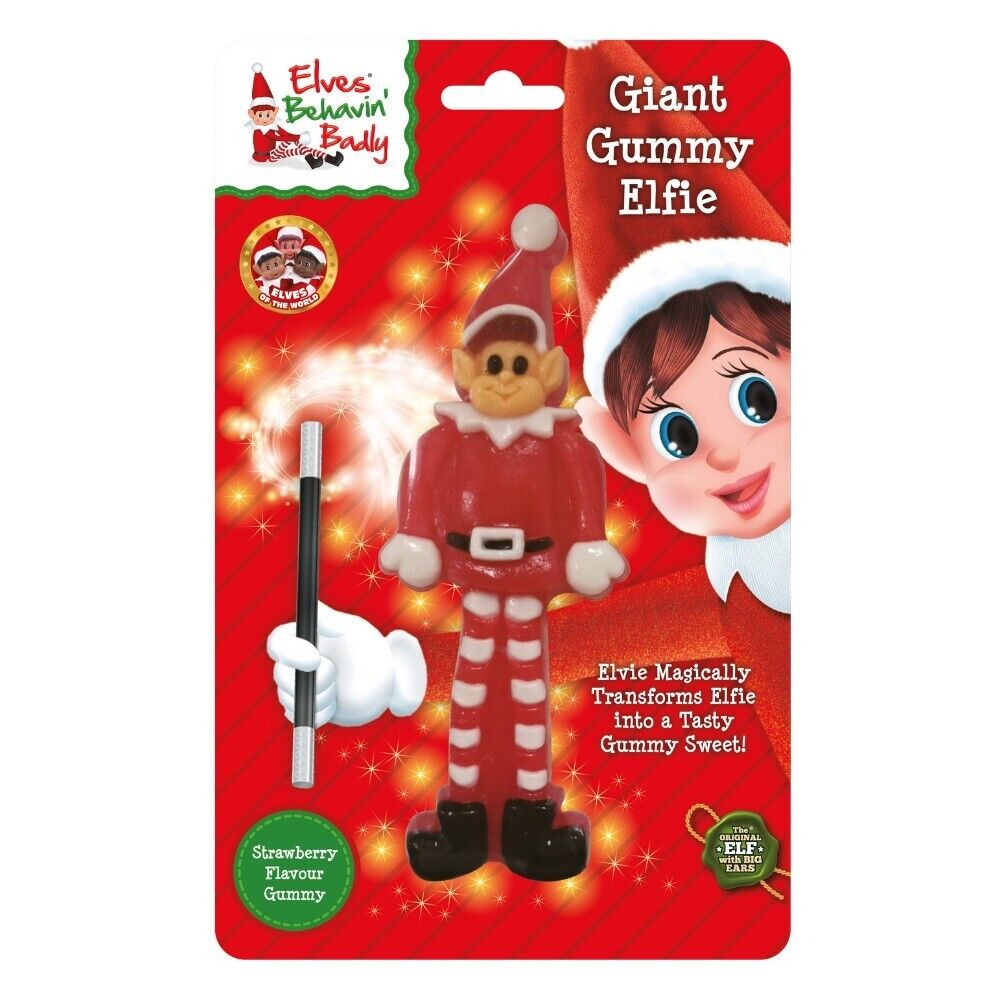 Giant Gummy Strawberry Elf Elves Sweet Xmas Eve Box Stocking Filler