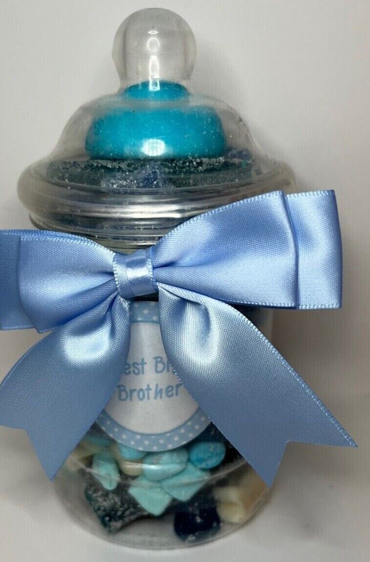 Best Big Brother Filled Pick N Mix Sweet Victorian Jar Gift Personalised Present