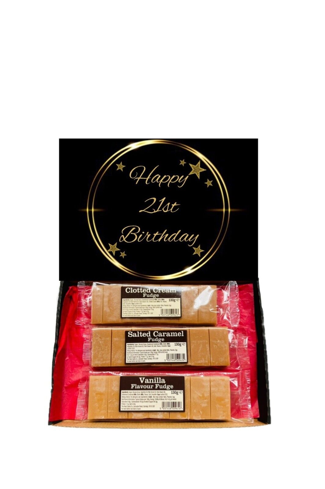 Happy 21st Birthday Gift Pick n Mix Sweets Toffee Dark White Chocolate Hamper