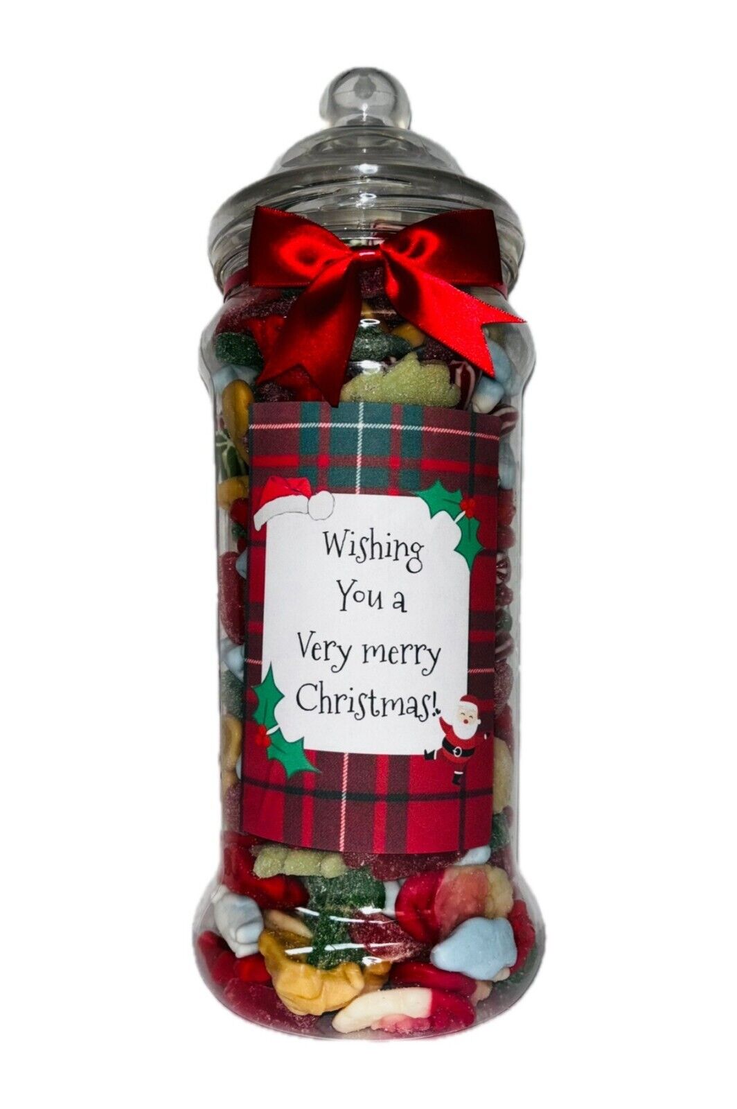 Christmas Xmas Filled Pick N Mix Sweet Victorian Jar Gift Present