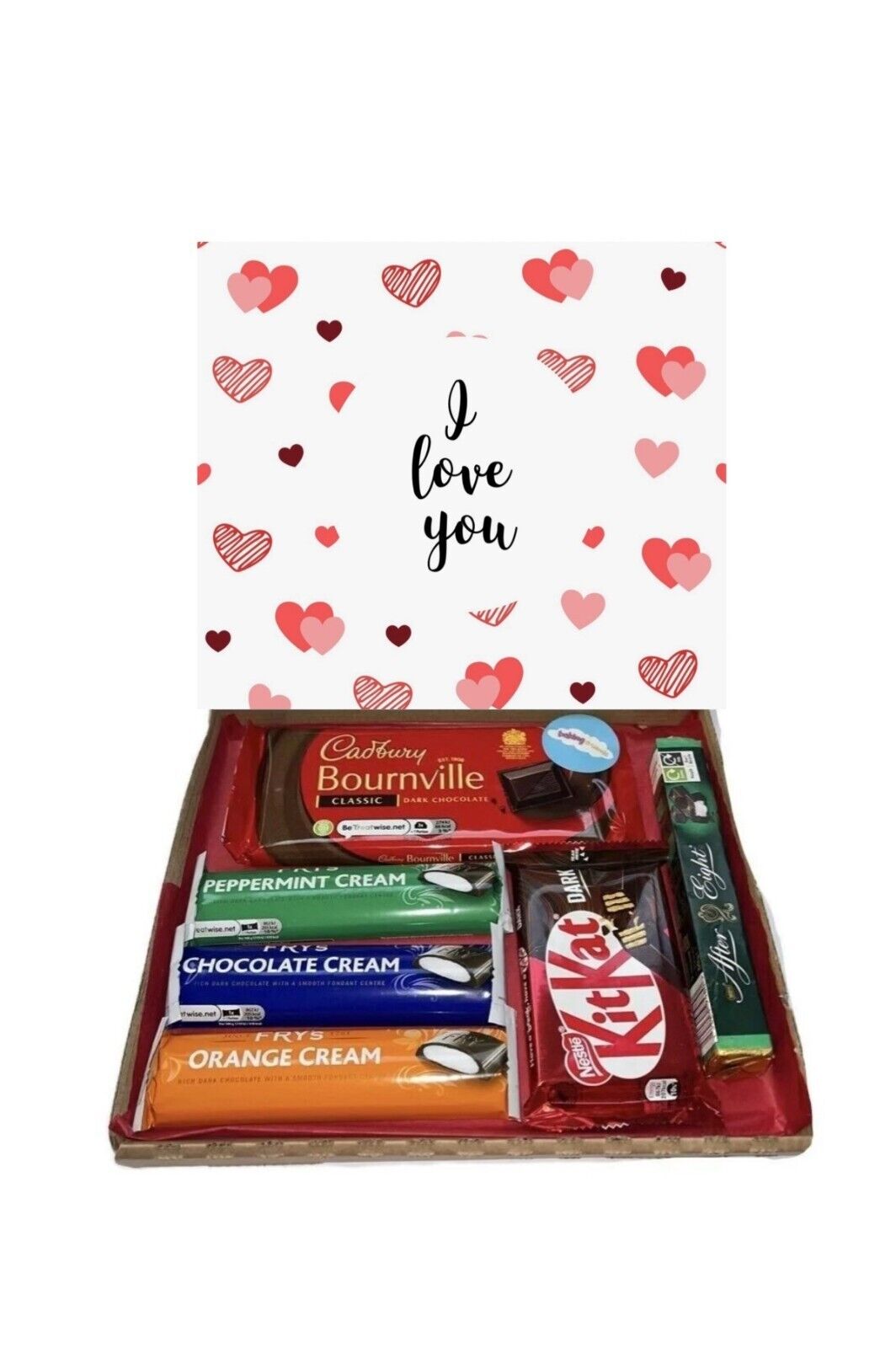 I Love You Gift Toffee Dark Chocolate Fudge Reese Hamper Present Mothers Day