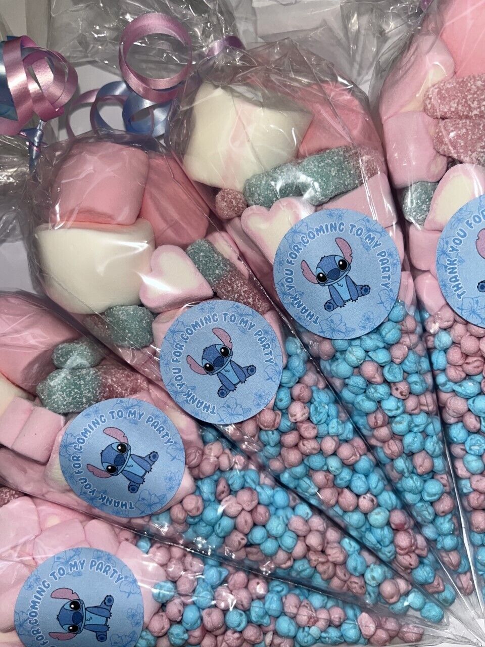 Lilo & Stitch Inspired Themed Birthday Party Kids Sweet Cones Party Bags Candy Chocolate