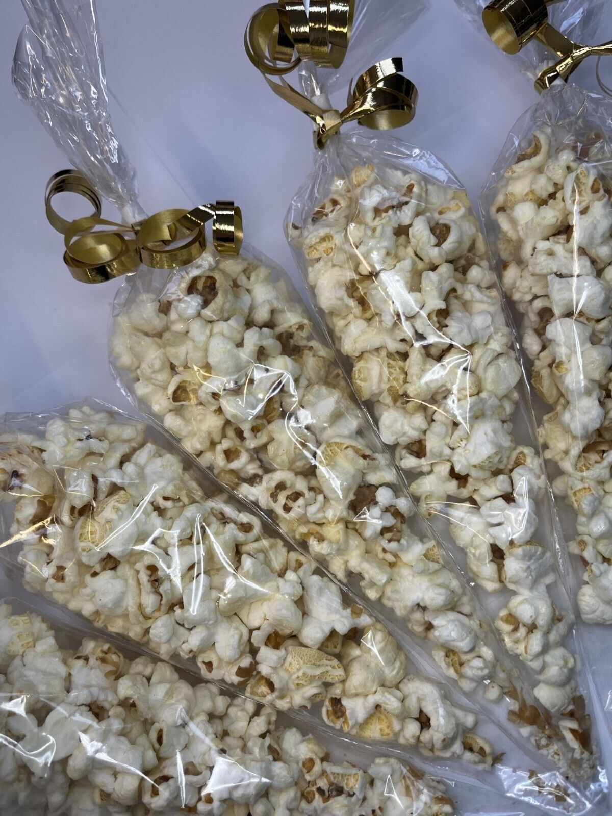 Ready To Pop Baby Shower Yellow Sweet Popcorn Cone Party Bag Favour Filler