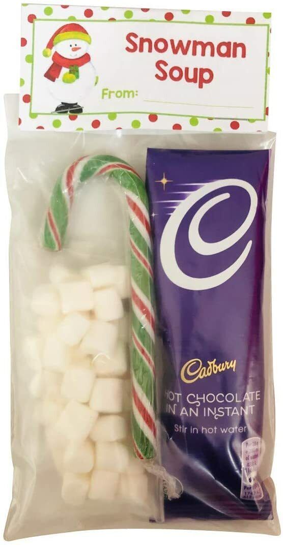 Santa Christmas Eve Galaxy Hot Chocolate Marshmallows, Mini Choc & Candy Cane