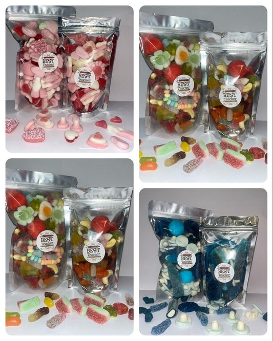 Best Teacher School Pick N Mix Gummy Sweets Pouch Gift Hamper Sweet Present