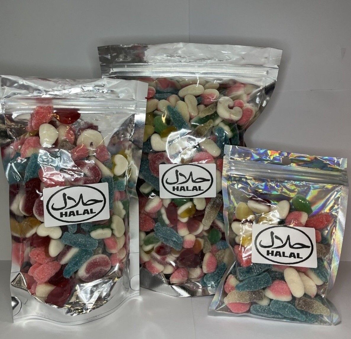 Halal Pick N Mix Gummy Sweets Pouch Gift Hamper Present Favour Eid Birthday Xmas