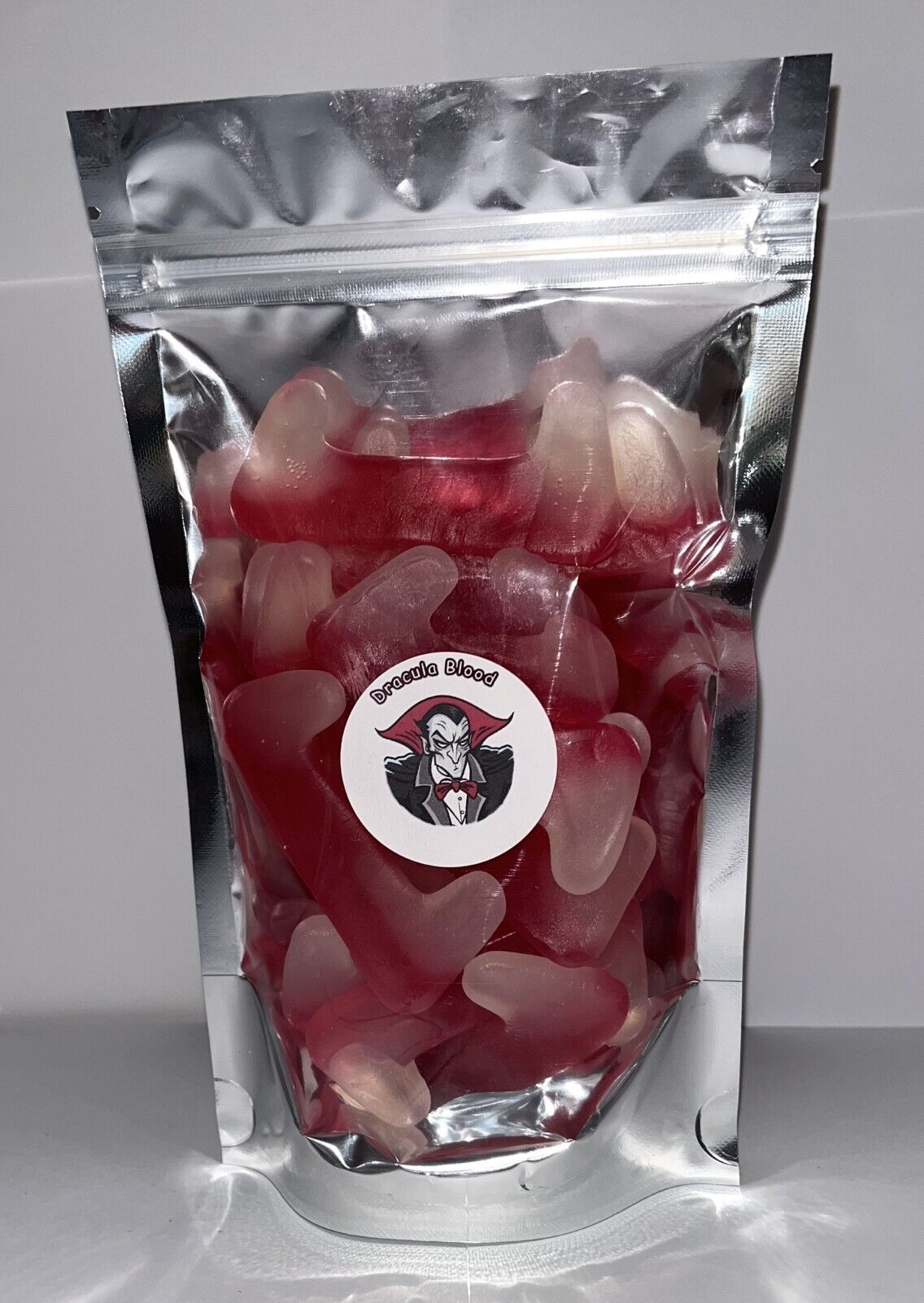 Dracula Teeth Blood Fizzy Gummy Sweet Pouch Gift Present Pick n Mix Halloween