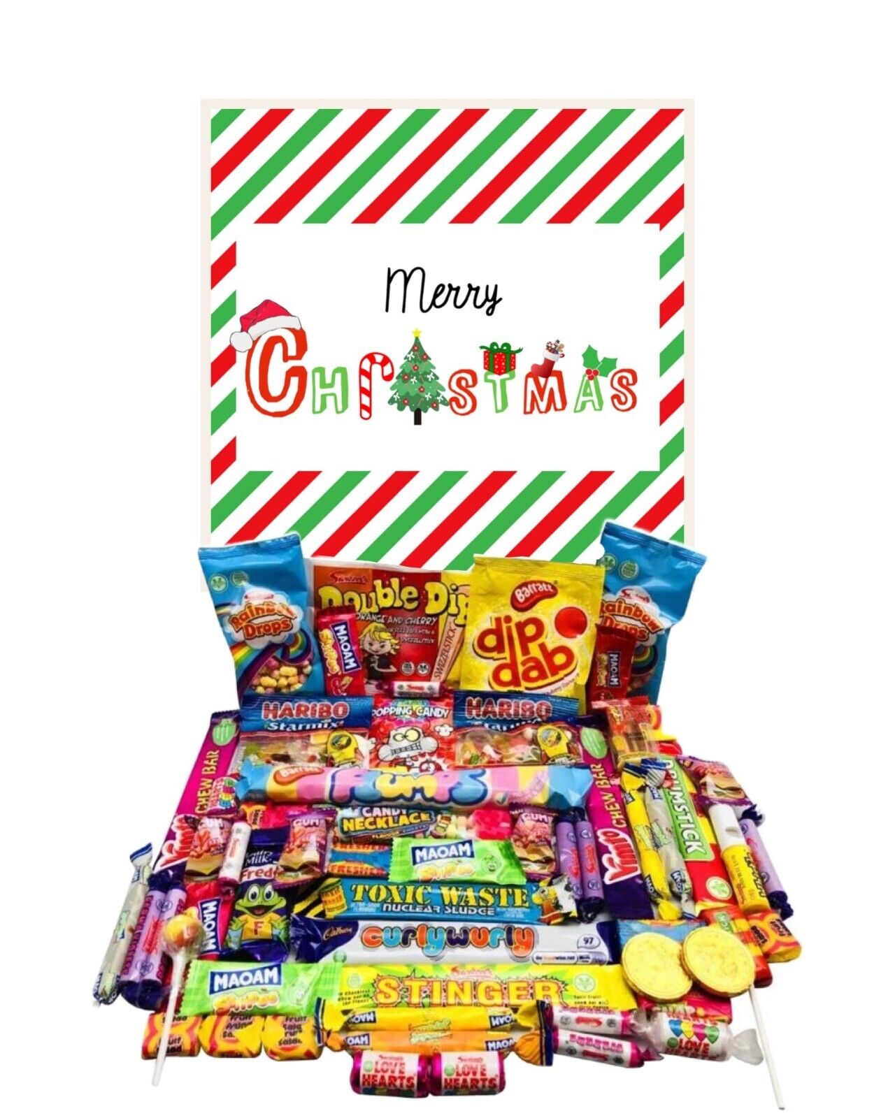 Merry Christmas Pick Mix Ultimate Retro Sweets Box Sweet Candy Hamper  Kids