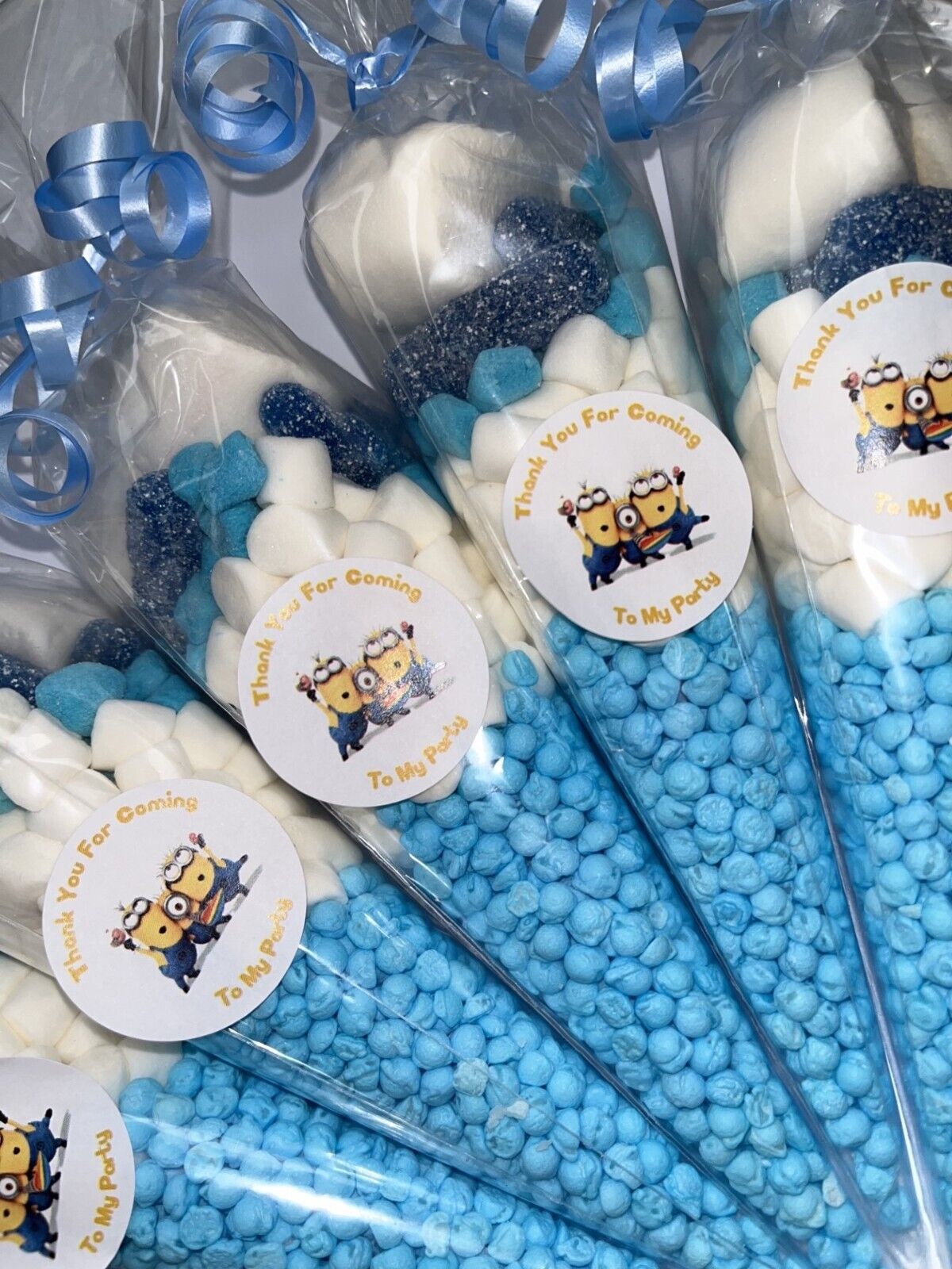 Despicable Me Minions Inspired Themed Birthday Party Kids Sweet Treat Cones Bags Candy Yellow Cone / Small