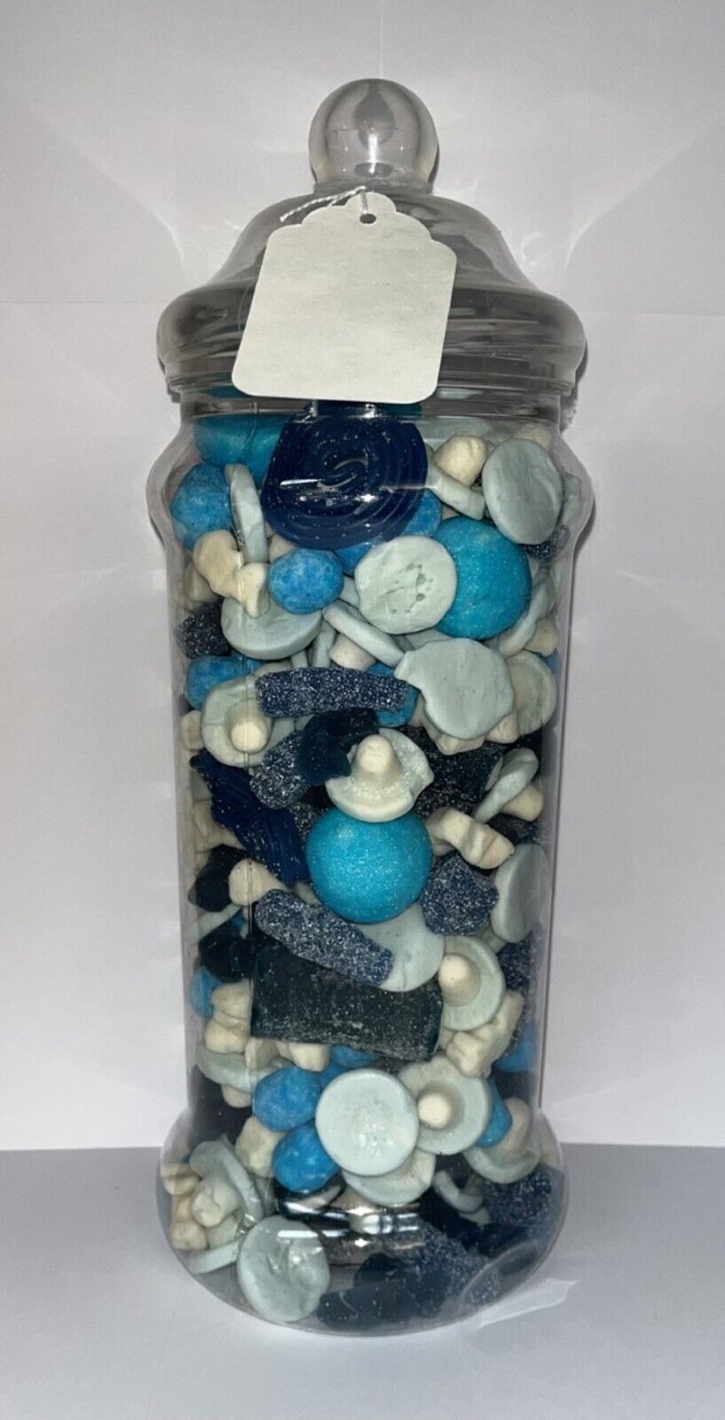 Filled Blue Pick N Mix Sweets Candy Buffet Victorian Jar Gift Personalised