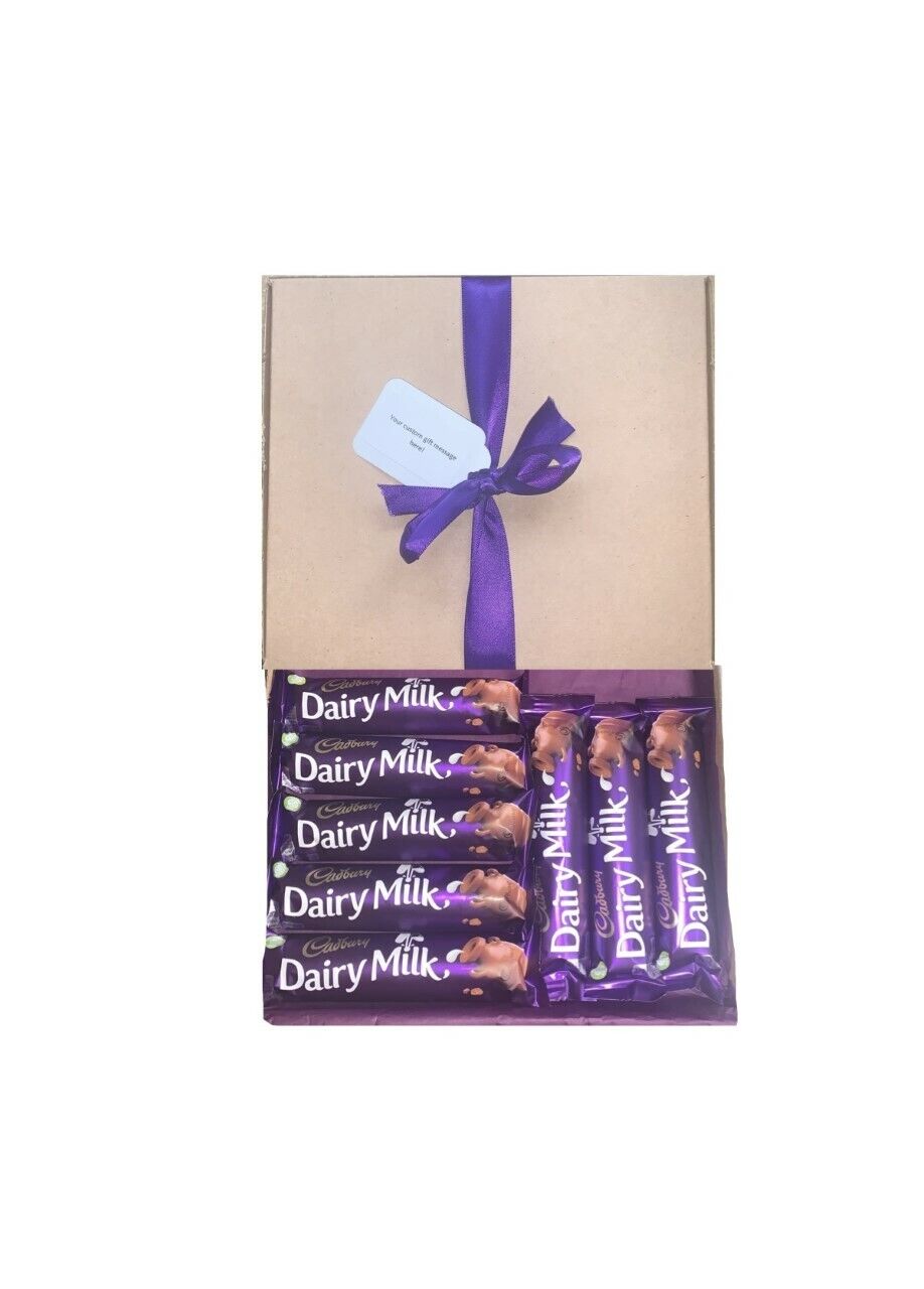 Personalised Gift Dairy Milk Bars Chocolate Hamper Sweet Box Present