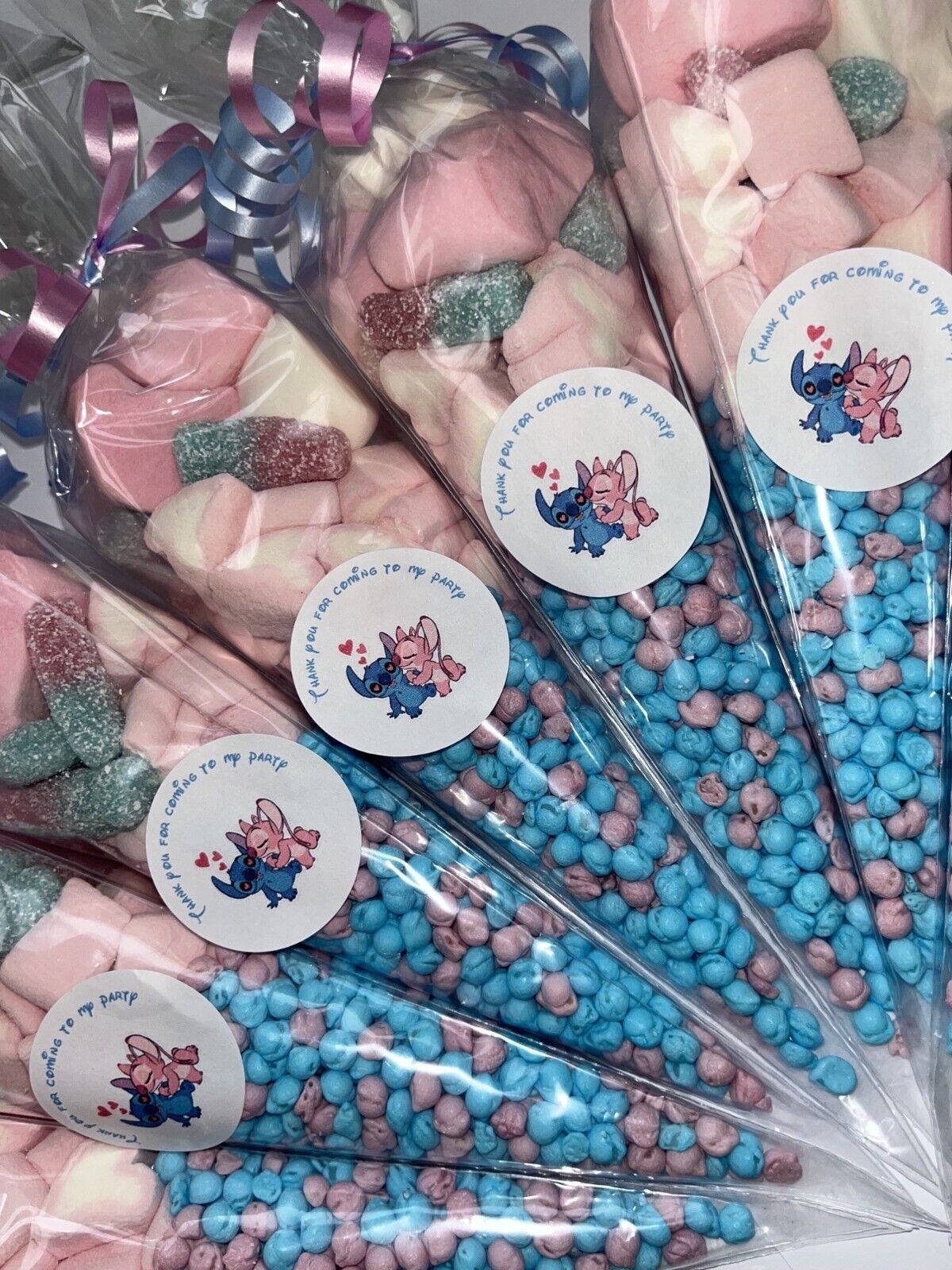 Lilo & Stitch Angel Inspired Themed Birthday Party Kids Sweet Cones Party Bags Candy Chocolate