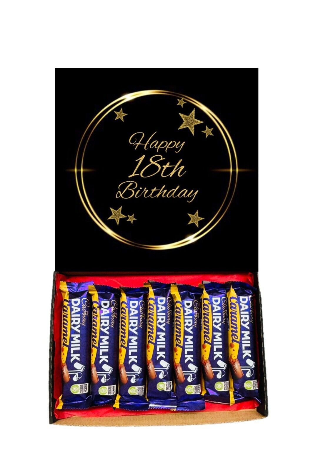 Happy 18th Birthday Gift Cadbury Chocolate Hamper Wispa Boost Freddo Flake Twirl