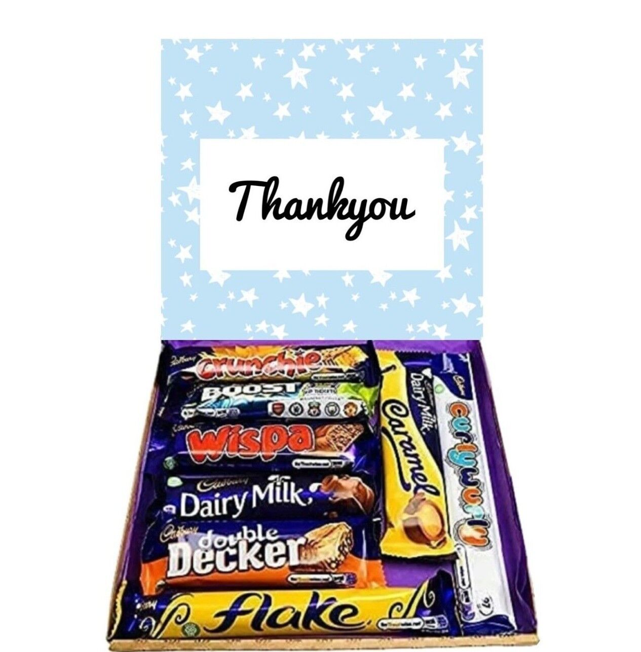 Thank You Gift Pick n Mix Retro Gummy Sweets Chocolate Hamper Present